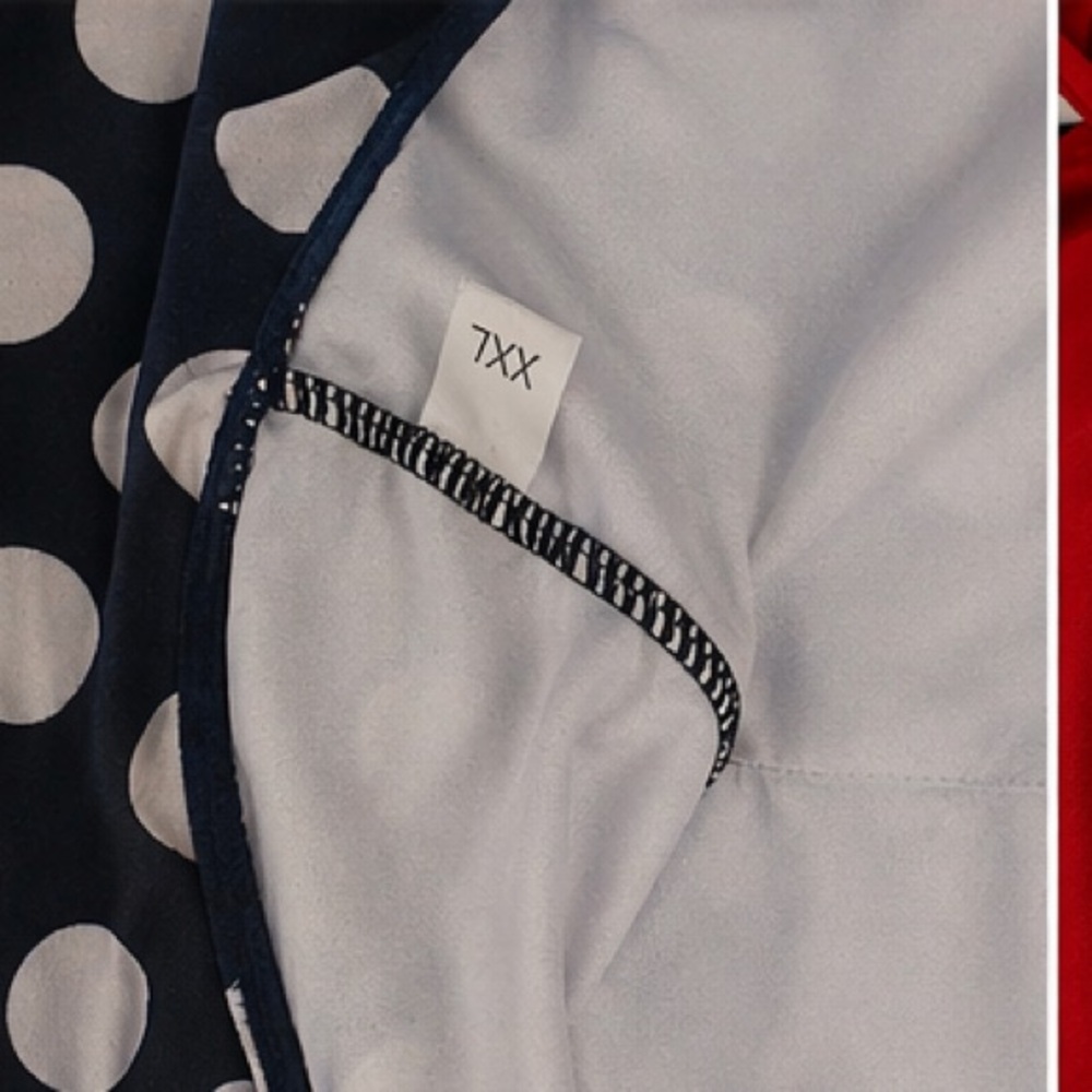 Red Polka Dot Tankini Set XXL | Modest Swim Shorts Retro Style - Picture 4 of 4